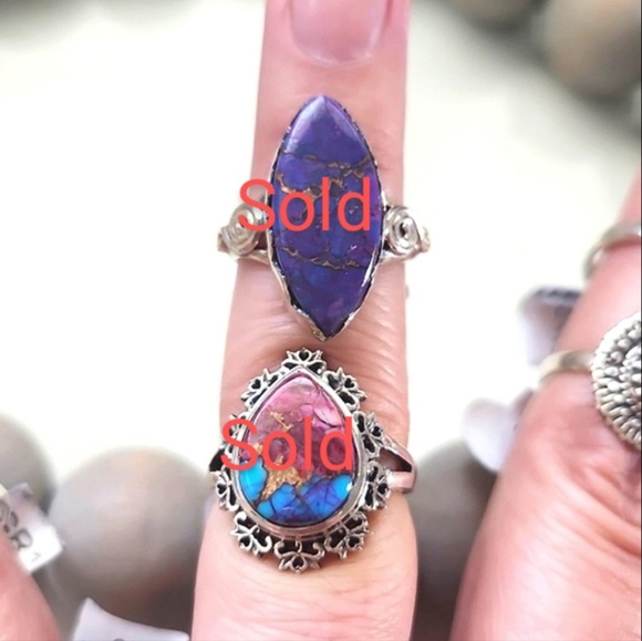 NEW Genuine Sterling Silver Rings - Size 7 - Picture 4 of 6